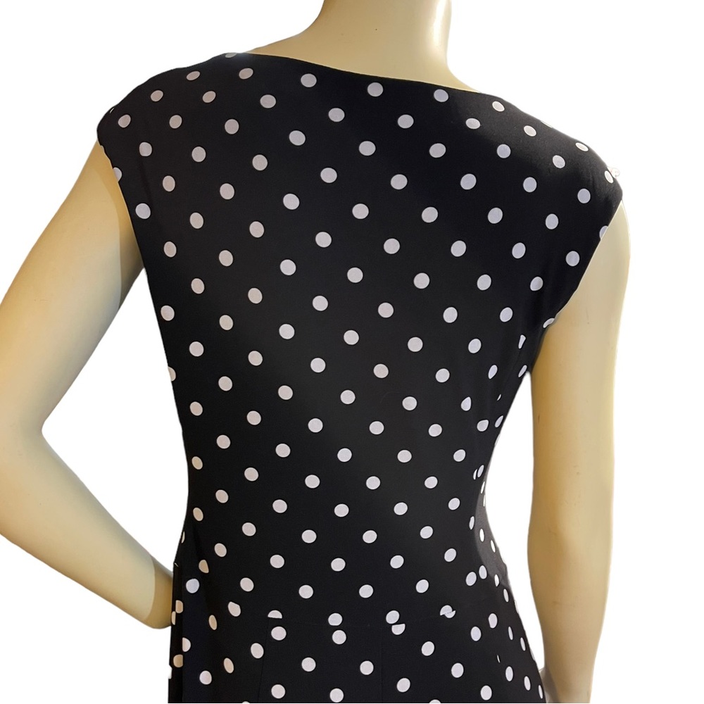 Lauren Ralph Lauren Polka Dot Dress Size 10 - Picture 5 of 13